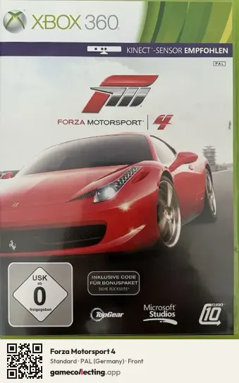 Forza Motorsport 4 Xbox 360, Germany box front