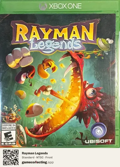 Rayman Legends Xbox One, NTSC box front