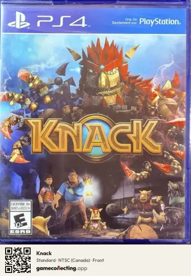 Knack PlayStation 4, Canada box front