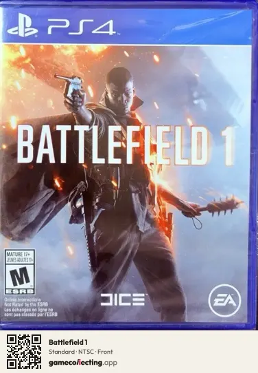 Battlefield 1 PlayStation 4, NTSC box front