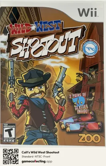 Colt's Wild West Shootout Nintendo Wii, NTSC box front