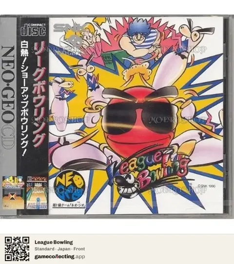 League Bowling Neo Geo CD, Japan box front