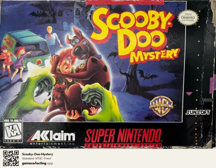 Scooby-Doo Mystery Super Nintendo Entertainment System, NTSC box front