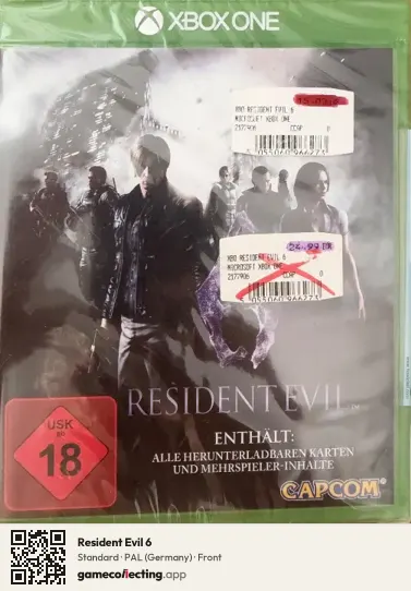 Resident Evil 6 Xbox One, Germany box front