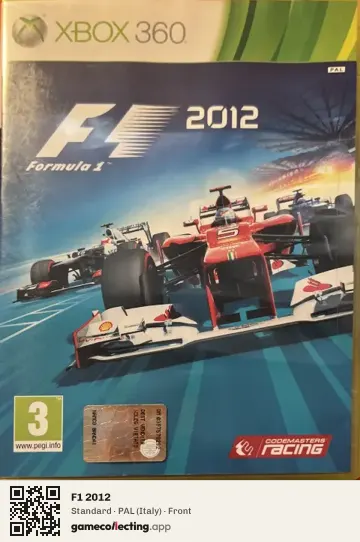F1 2012 Xbox 360, Italy box front