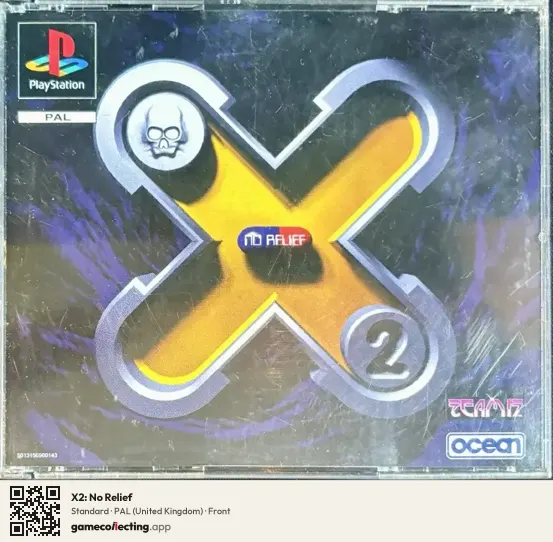 X2: No Relief PlayStation, United Kingdom box front