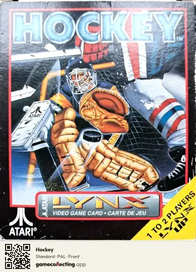 Hockey Atari Lynx, PAL box front
