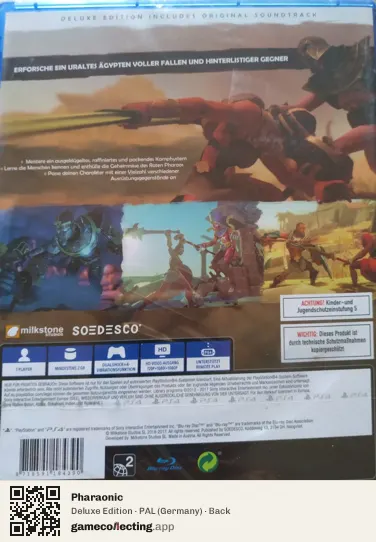 Pharaonic PlayStation 4, Germany box back
