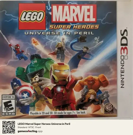 LEGO Marvel Super Heroes: Universe in Peril Nintendo 3DS, NTSC box front