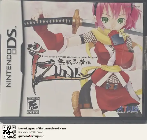 Izuna: Legend of the Unemployed Ninja Nintendo DS, NTSC box front
