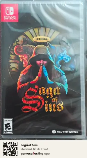 Saga of Sins Nintendo Switch, NTSC box front