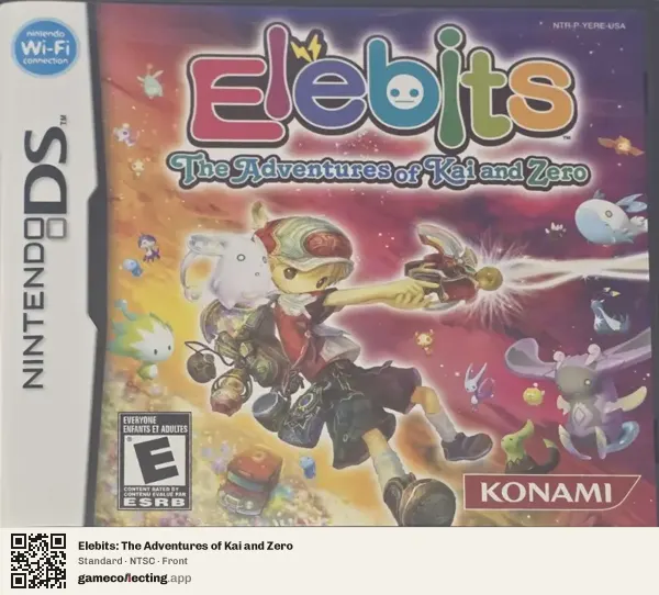 Elebits: The Adventures of Kai and Zero Nintendo DS, NTSC box front