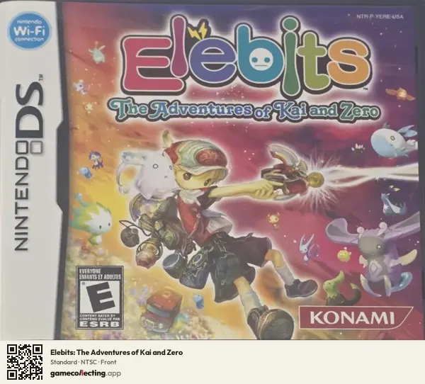 Elebits: The Adventures of Kai and Zero Nintendo DS, NTSC box front