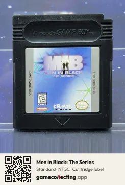 Men in Black: The Series Game Boy Color, NTSC cartridge label