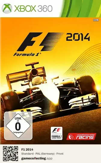 F1 2014 Xbox 360, Germany box front