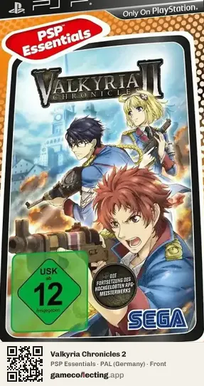 Valkyria Chronicles 2 PlayStation Portable, Germany box front