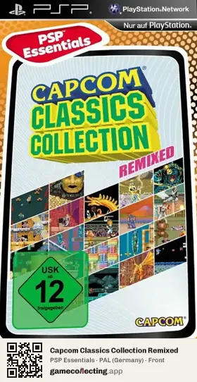 Capcom Classics Collection Remixed PlayStation Portable, Germany box front