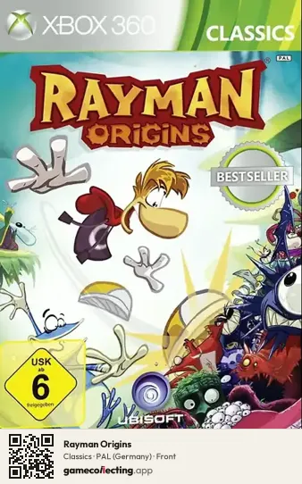 Rayman Origins Xbox 360, Germany box front