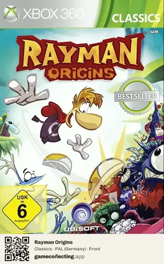 Rayman Origins Xbox 360, Germany box front