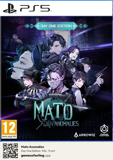 Mato Anomalies PlayStation 5, PAL box front