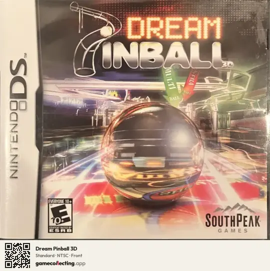 Dream Pinball 3D Nintendo DS, NTSC box front