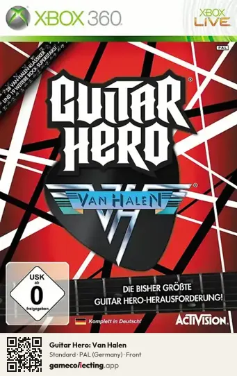 Guitar Hero: Van Halen Xbox 360, Germany box front
