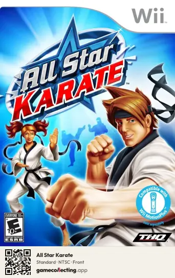 All Star Karate Nintendo Wii, NTSC box front