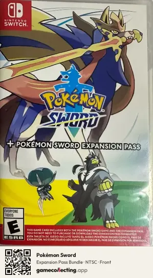 Pokémon Sword Nintendo Switch, NTSC box front