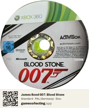 James Bond 007: Blood Stone Xbox 360, PAL disc