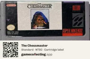 The Chessmaster Super Nintendo Entertainment System, NTSC cartridge label