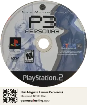 Shin Megami Tensei: Persona 3 PlayStation 2, NTSC disc