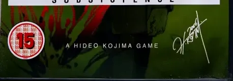 Metal Gear Solid 3: Subsistence, the BBFC circle on its front