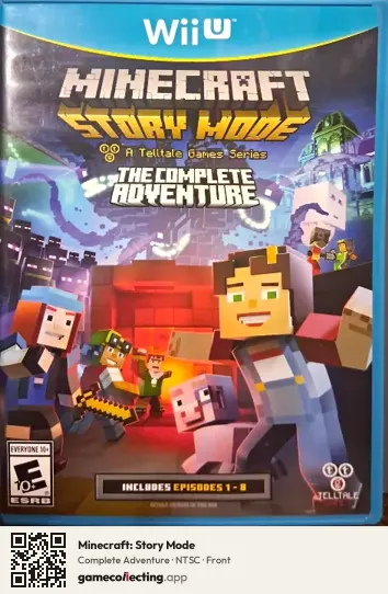 Minecraft: Story Mode Nintendo Wii U, NTSC box front