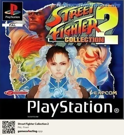 Street Fighter Collection 2 PlayStation, PAL box front