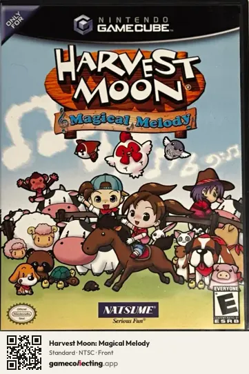 Harvest Moon: Magical Melody Nintendo GameCube, NTSC box front