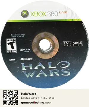 Halo Wars Xbox 360, NTSC disc