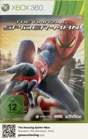 The Amazing Spider-Man Xbox 360, Germany box front