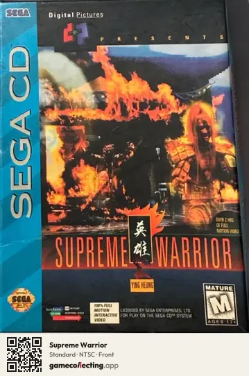 Supreme Warrior Sega Mega-CD / Sega CD, NTSC box front