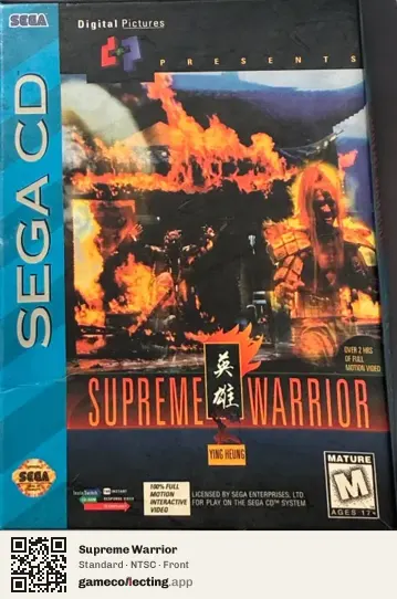 Supreme Warrior Sega Mega-CD / Sega CD, NTSC box front