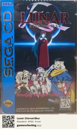 Lunar: Eternal Blue Sega Mega-CD / Sega CD, NTSC box front