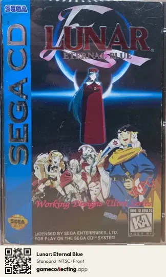Lunar: Eternal Blue Sega Mega-CD / Sega CD, NTSC box front