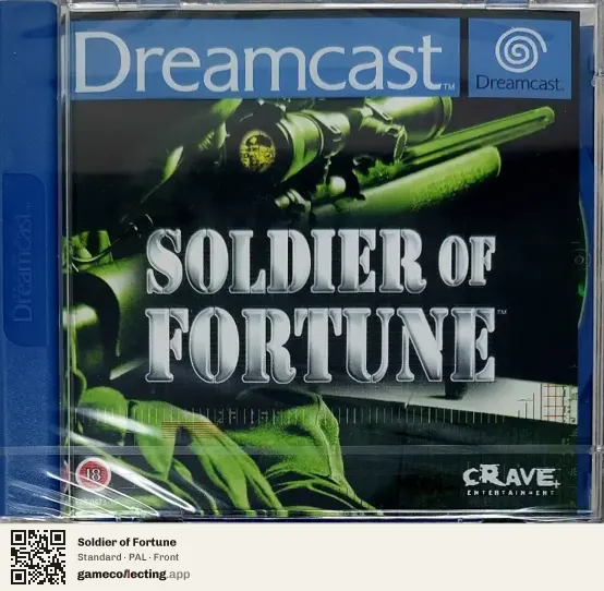 Soldier of Fortune Sega Dreamcast, PAL box front