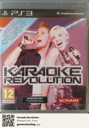 Karaoke Revolution PlayStation 3, PAL box front