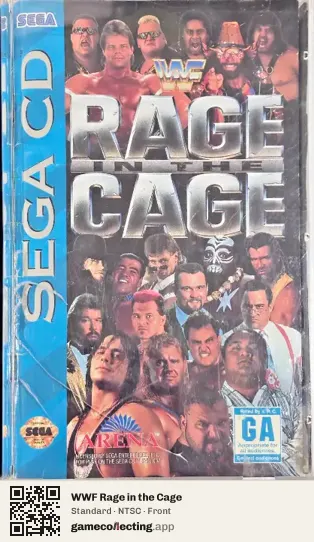 WWF Rage in the Cage Sega Mega-CD / Sega CD, NTSC box front