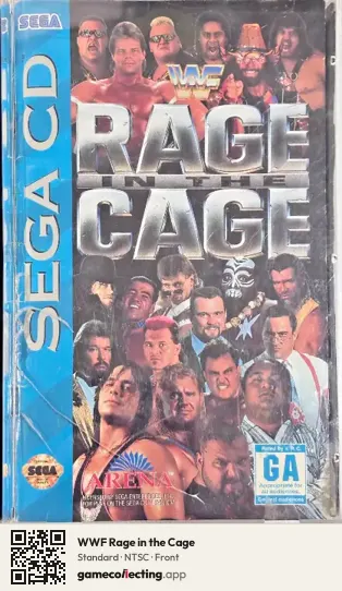 WWF Rage in the Cage Sega Mega-CD / Sega CD, NTSC box front