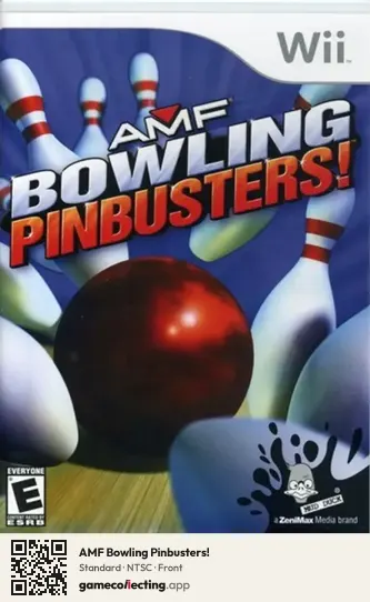 AMF Bowling Pinbusters! Nintendo Wii, NTSC box front