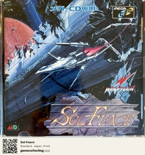 Sol-Feace Sega Mega-CD / Sega CD, Japan box front