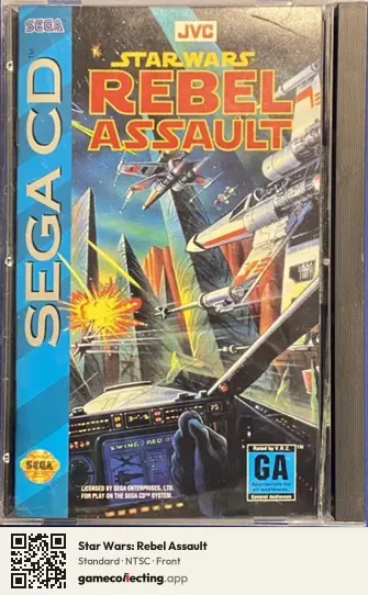 Star Wars: Rebel Assault Sega Mega-CD / Sega CD, NTSC box front