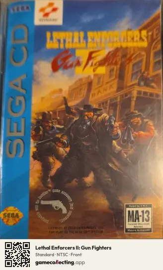 Lethal Enforcers II: Gun Fighters Sega Mega-CD / Sega CD, NTSC box front