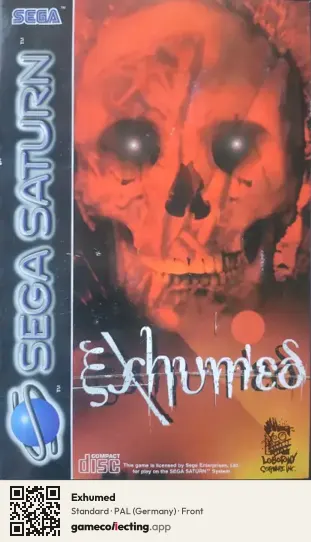 Exhumed Sega Saturn, Germany box front